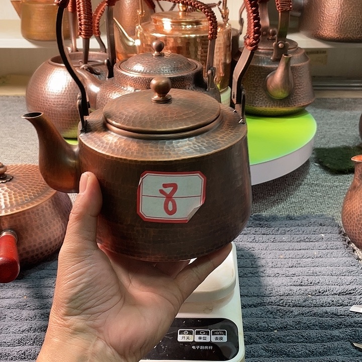 紫铜1200毫升煮水煮茶壶泡茶壶