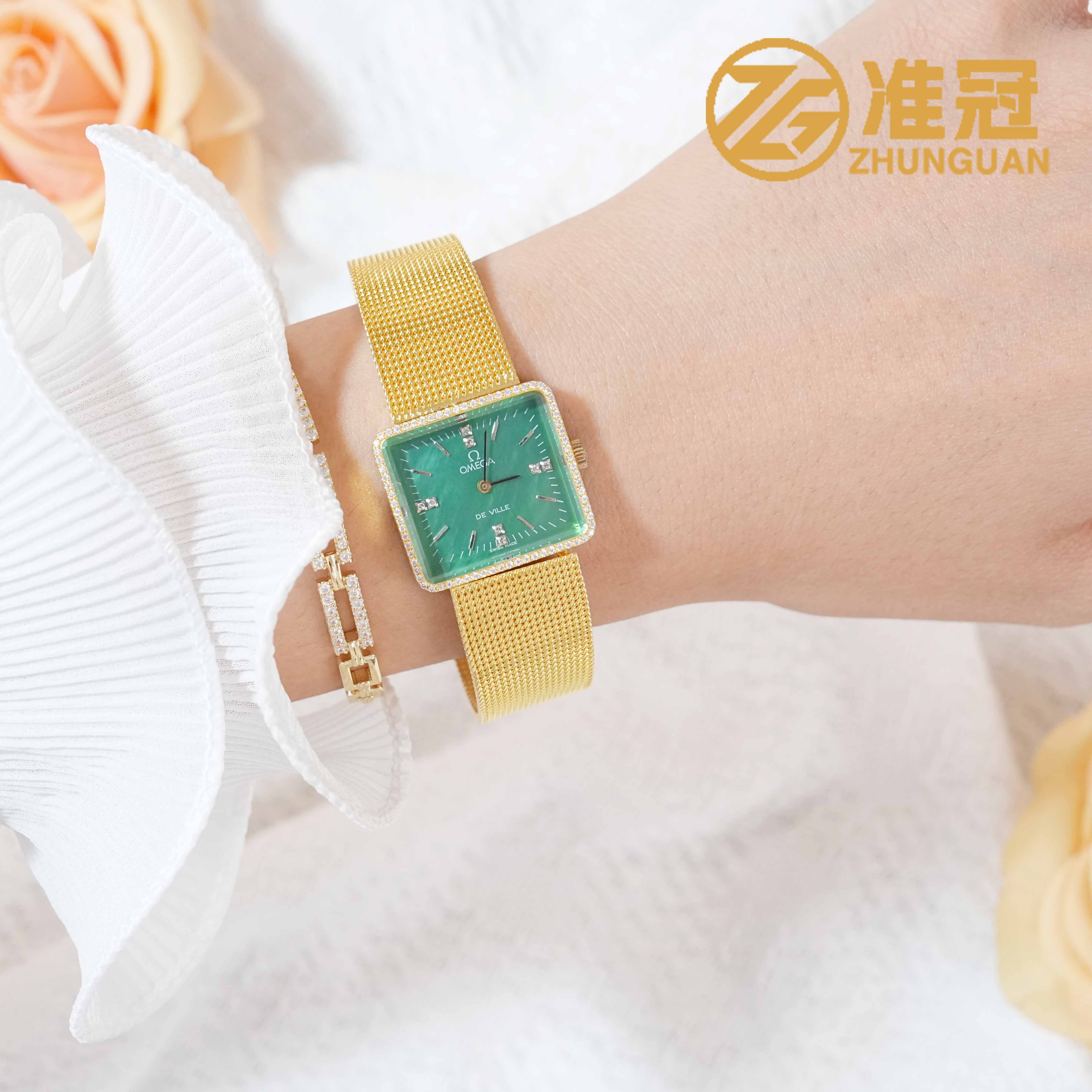 95新 Omega/欧米茄 25mm手动机械JM6276后钻碟飞系列名表