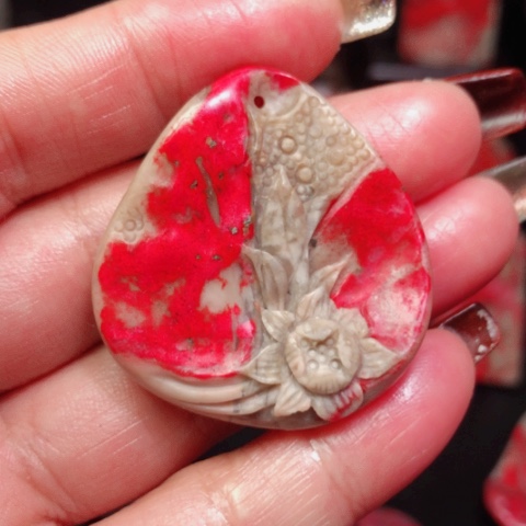 昌化鸡血石昌化鸡血石挂件
