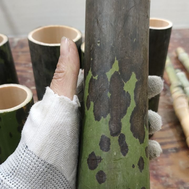 平***A实心玉竹手把件金条料