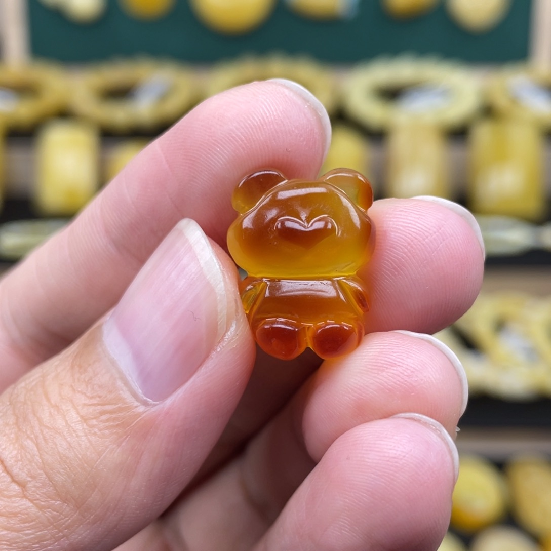 琥珀裸石未镶嵌琥珀蜜蜡