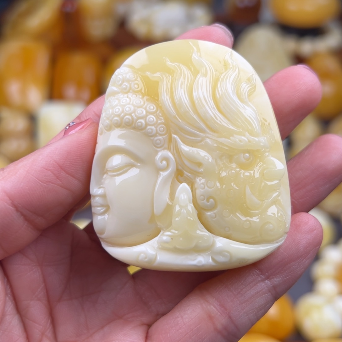 琥珀裸石未镶嵌纯天然琥珀蜜蜡无优化