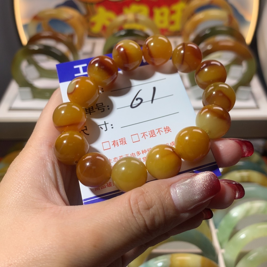 【闪购商品】蛇纹石玉手链未镶嵌君*儿