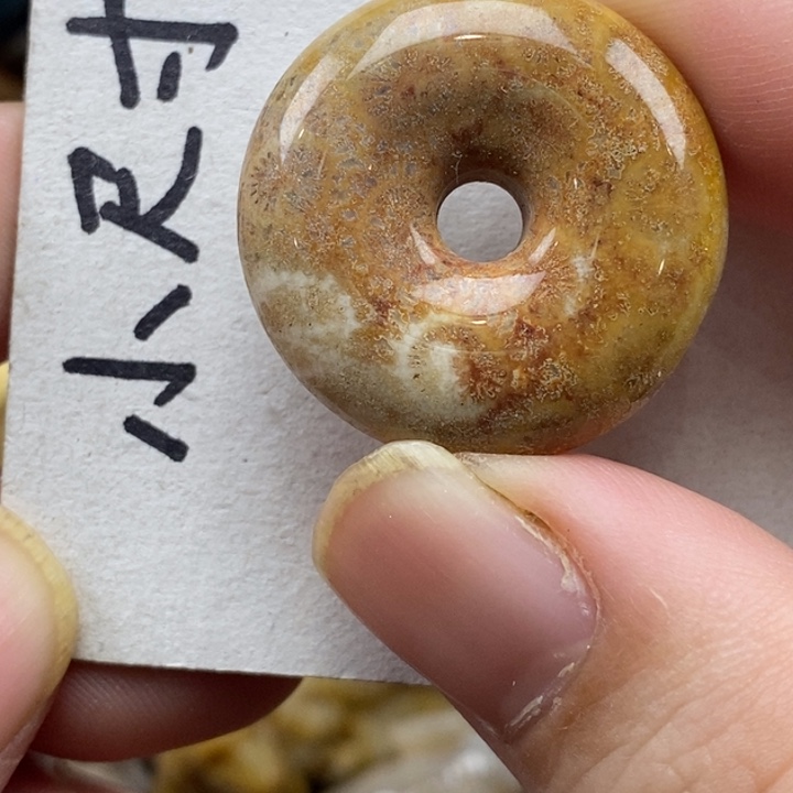 硅化珊瑚（珊瑚玉）未镶嵌颈饰