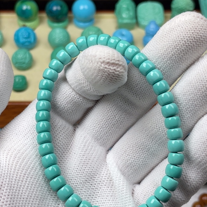 高瓷蓝绿色卡6直切单圈