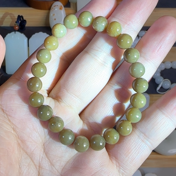 和田玉手串未镶嵌