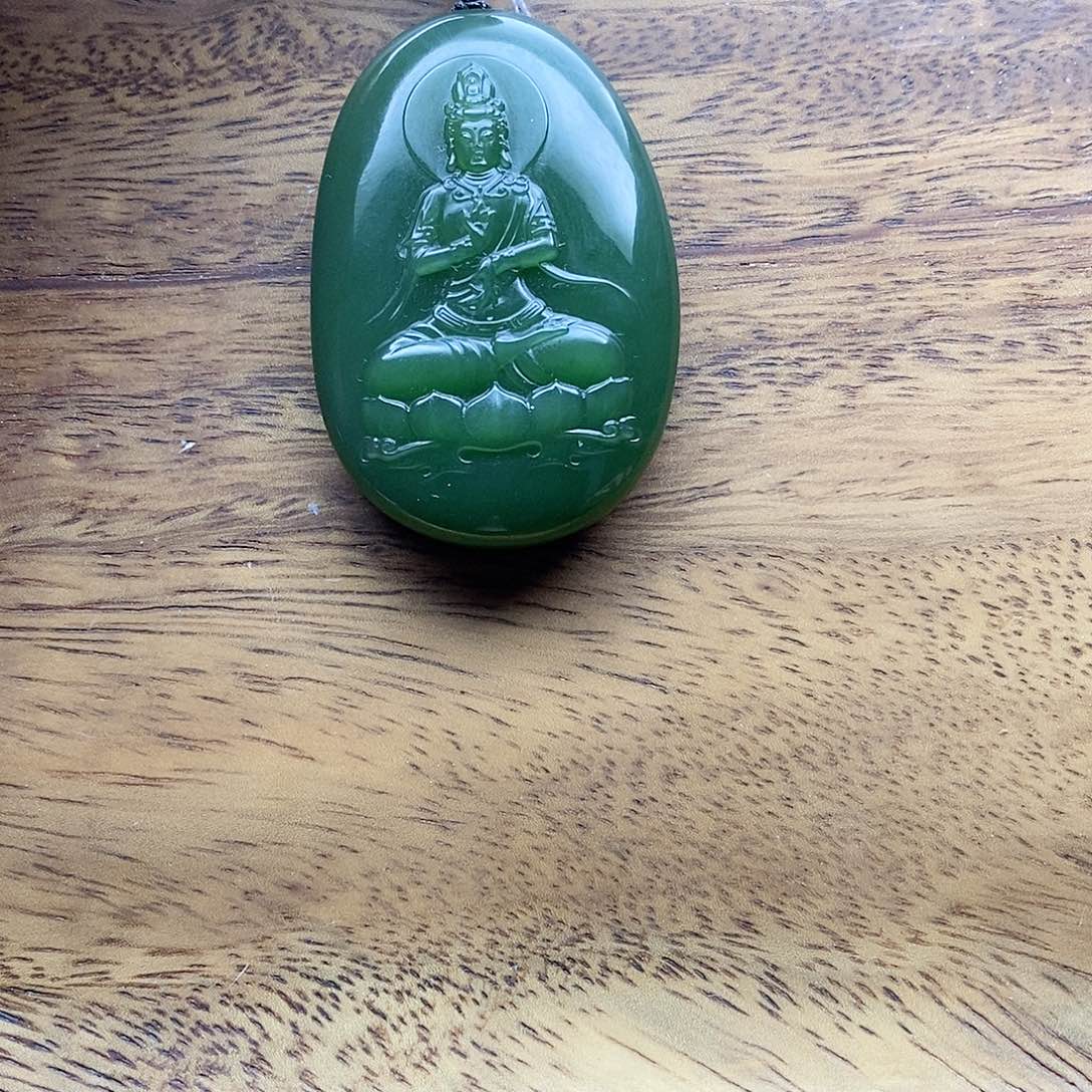和田玉（碧玉）吊坠(赠链)未镶嵌