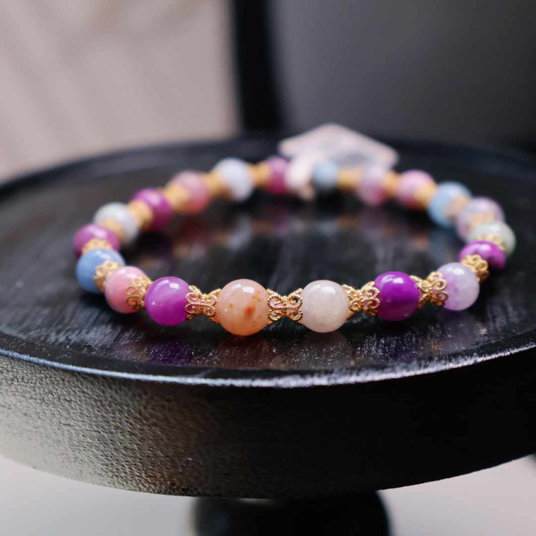 【柠檬推荐】18k金镶嵌糖果舒俱来手串5mm-6mm/S011521