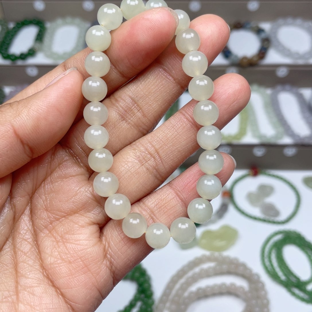 和田玉手链未镶嵌