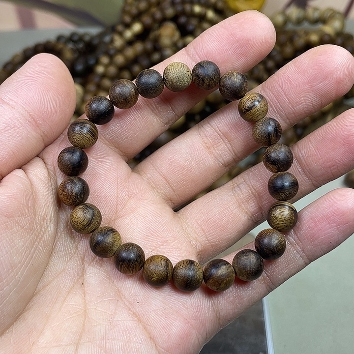 星***间沉香手串达拉干0.8虎斑纹单圈手串