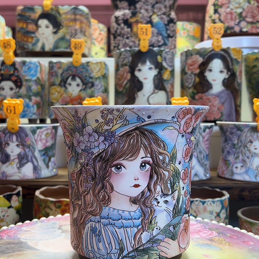 薄雾的精工美女盆（短期使用过特价）