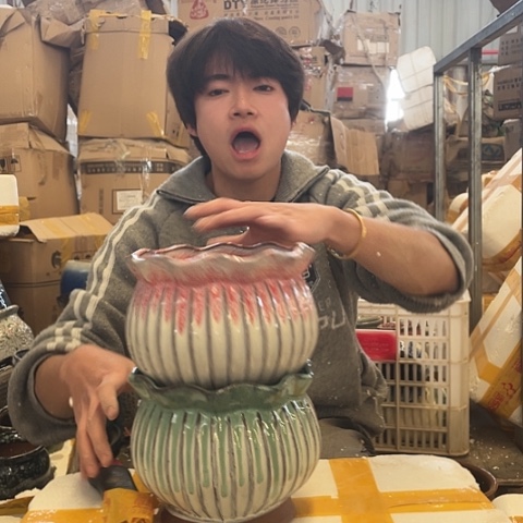 红陶宜兴紫砂花盆