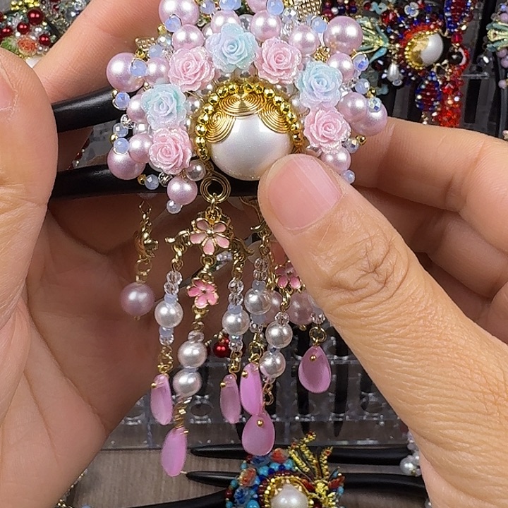 E***l古风刀马旦发簪发饰