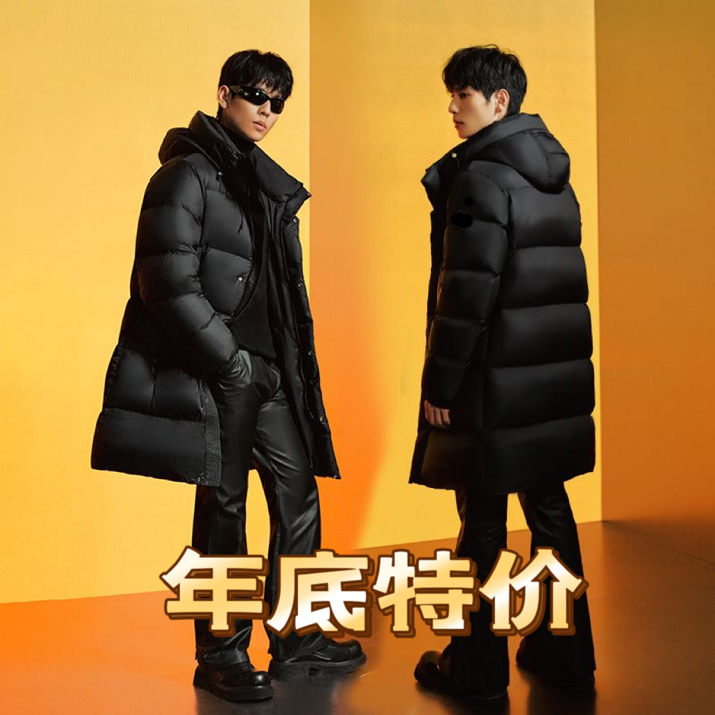 年末特价!!!线下399情侣同款黑色经典时尚百搭保暖韩版白鹅外套LW