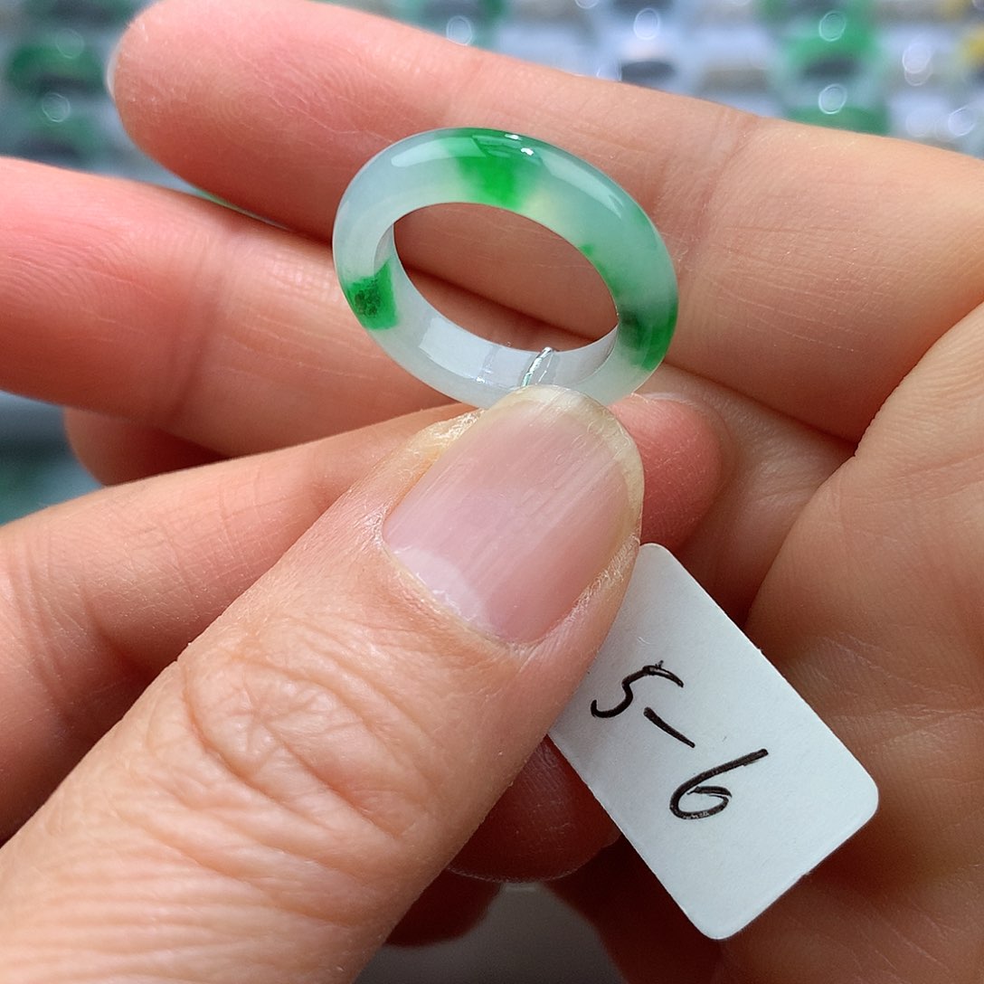 翡翠戒指未镶嵌5-6号