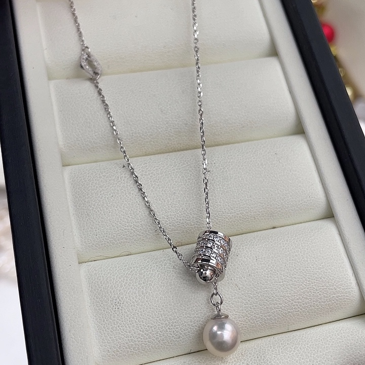 银S925镶嵌颈饰海水珍珠
