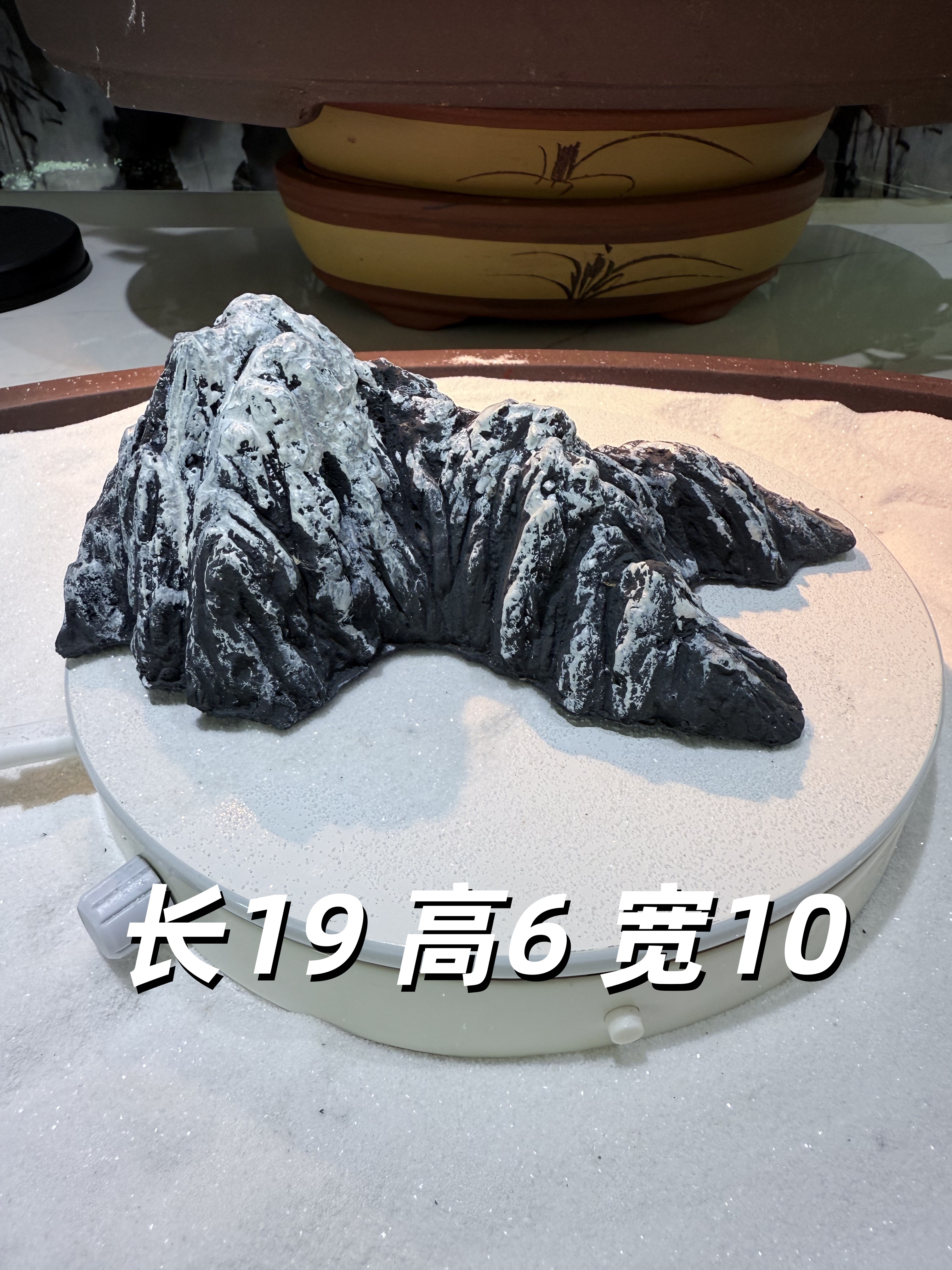 阳02盆景鱼缸造景雪山仿石（手工产品均有1-3厘米误差介意勿拍）