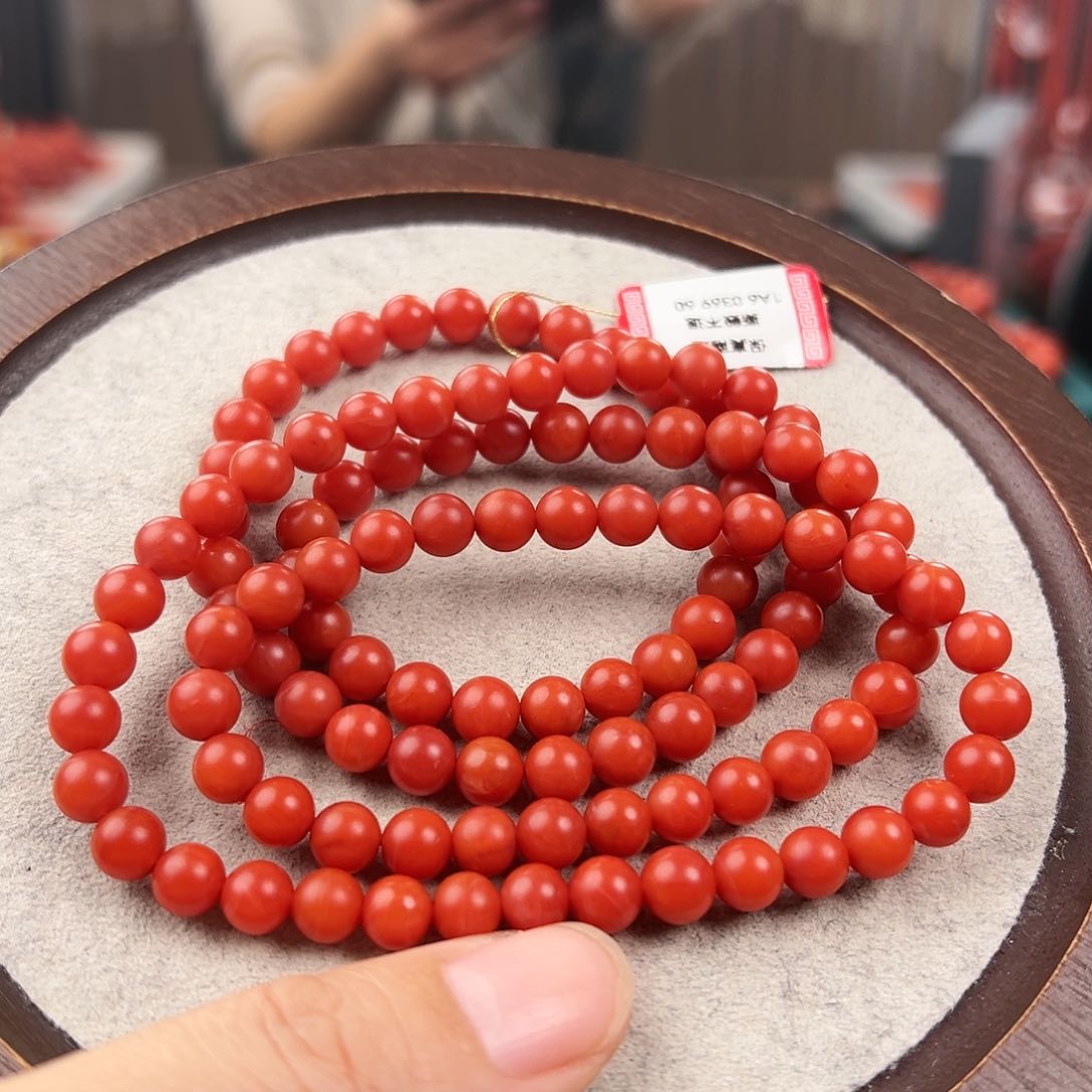 南红玛瑙手串未镶嵌
