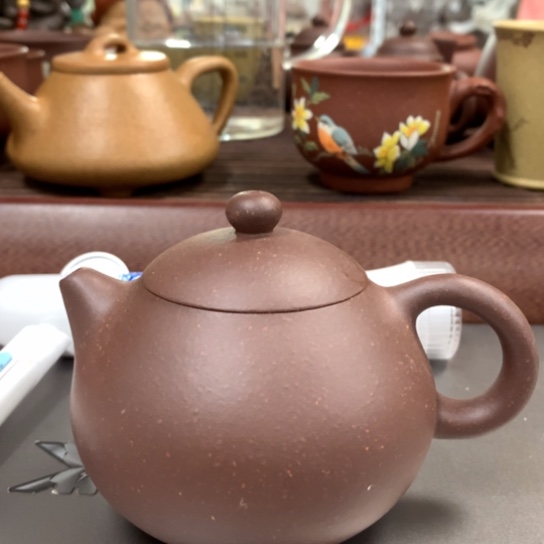 紫泥茶壶半手工文旦