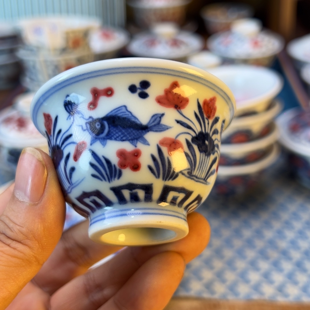 盖碗新年快乐茶器百宝箱