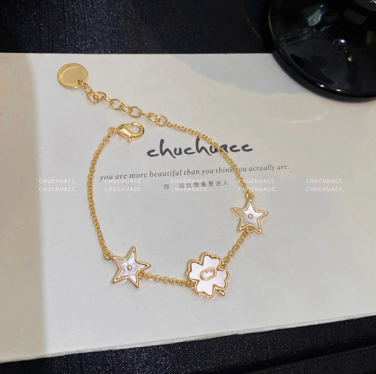 手链 带细节四叶草手链436