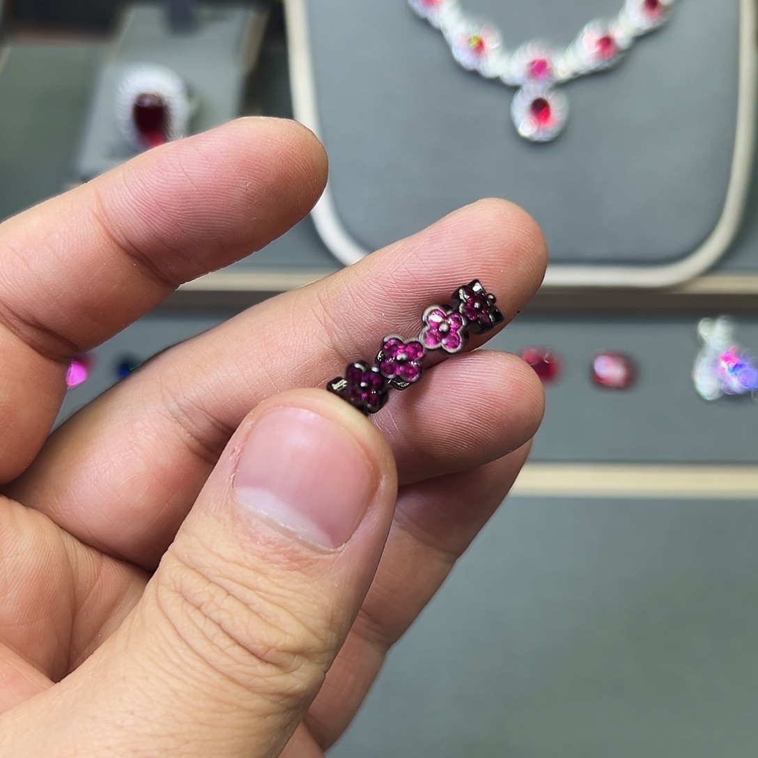 合金红宝石戒指26888