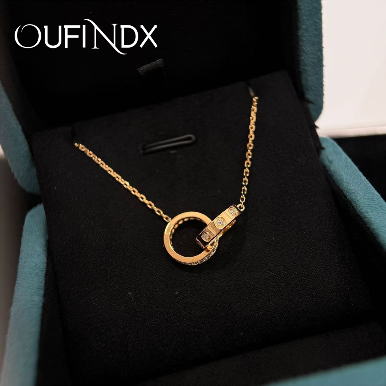 坠链均925银 OF坠链均925银 法【环环相扣】设计师款项链~1417