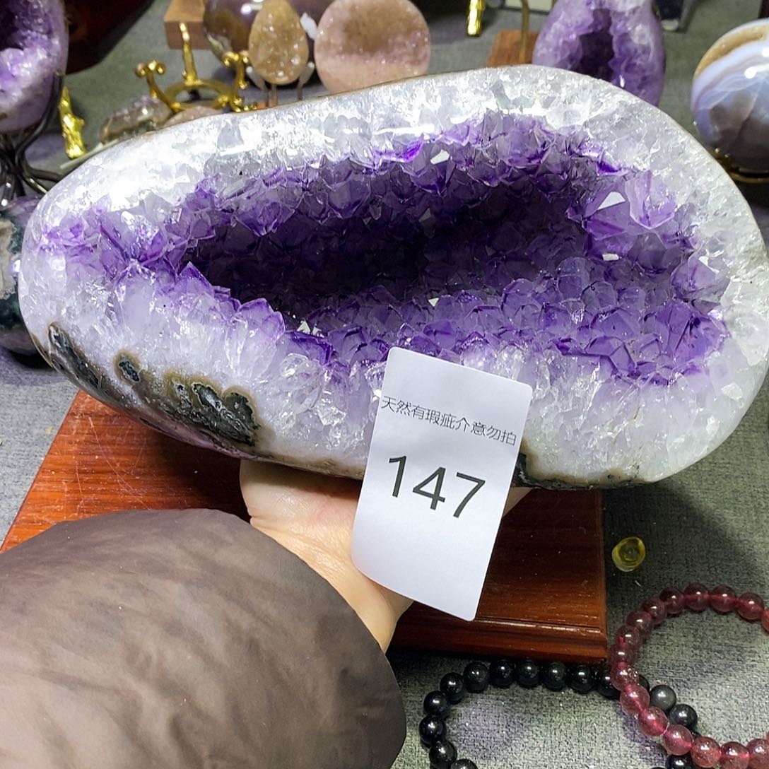 紫晶珠宝半成品未镶嵌