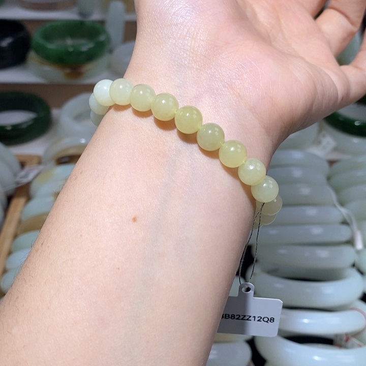 和田玉手链未镶嵌渐变