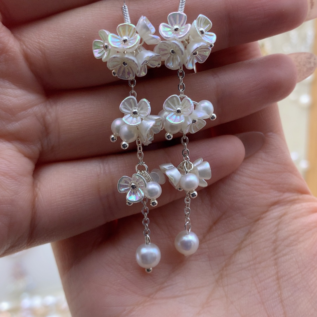 颈饰合金淡水珍珠