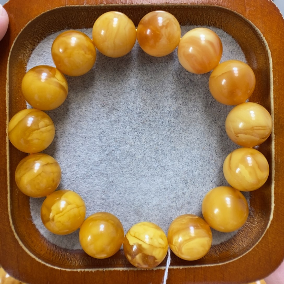 未镶嵌蜜蜡手串蜜蜡手串