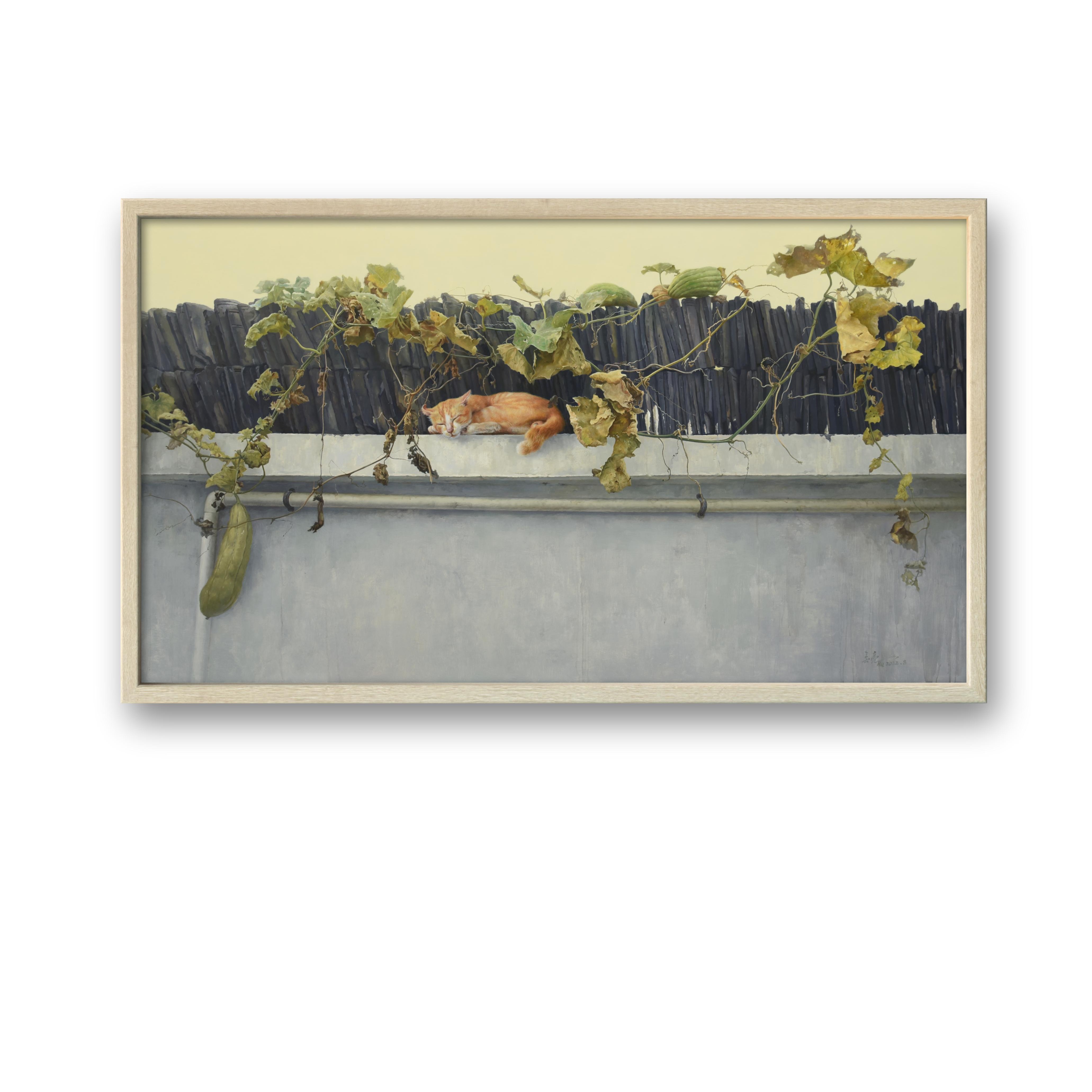 唯美写实原创油画《江南秋韵》90x160cm，客厅、别墅、办公室