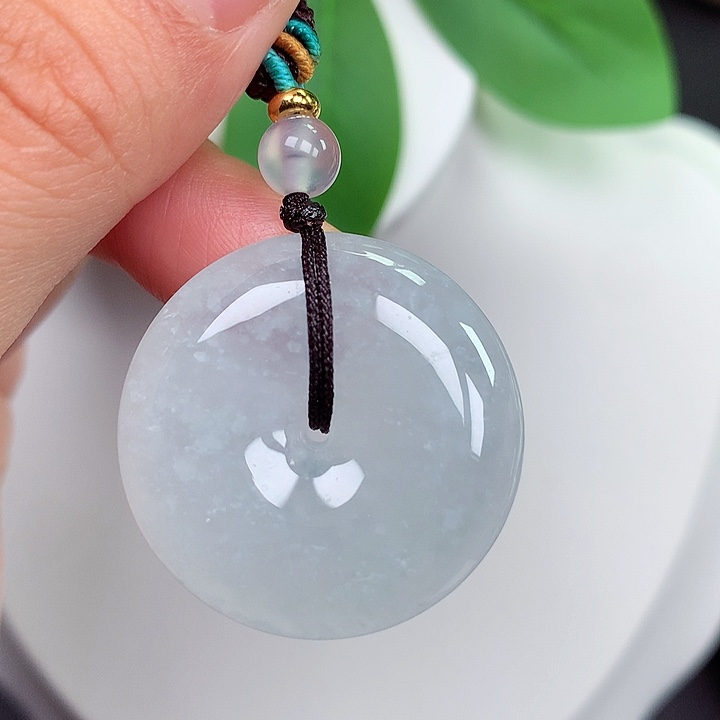 颈饰未镶嵌翡翠平安扣 29x7.7mm