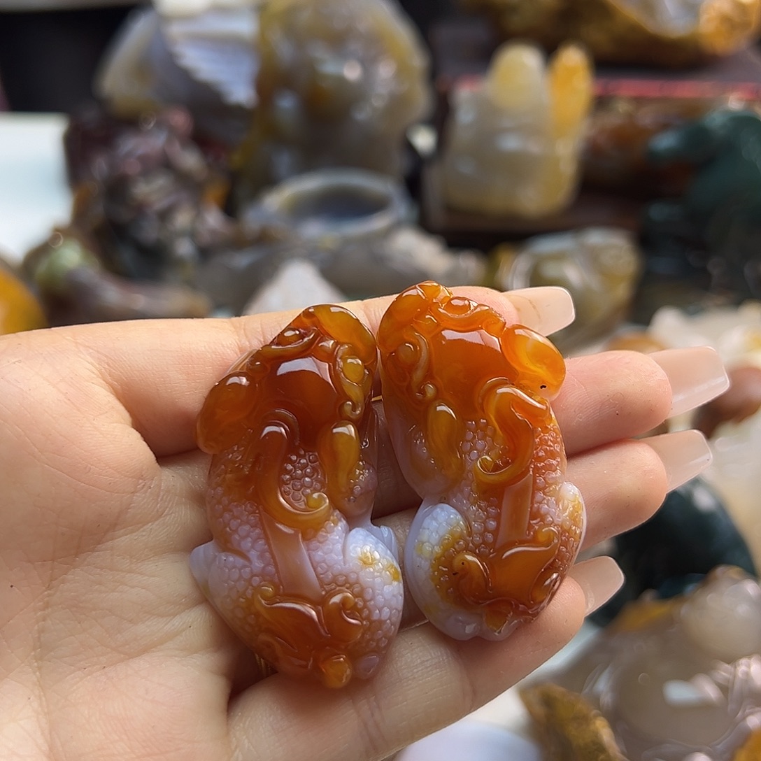 玛瑙/玉髓合金颈饰