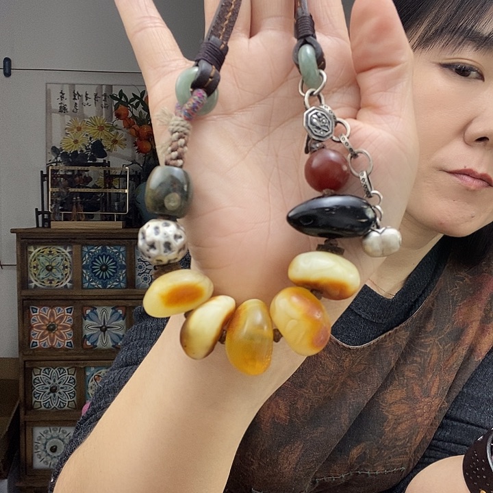 蜜蜡项链未镶嵌项链