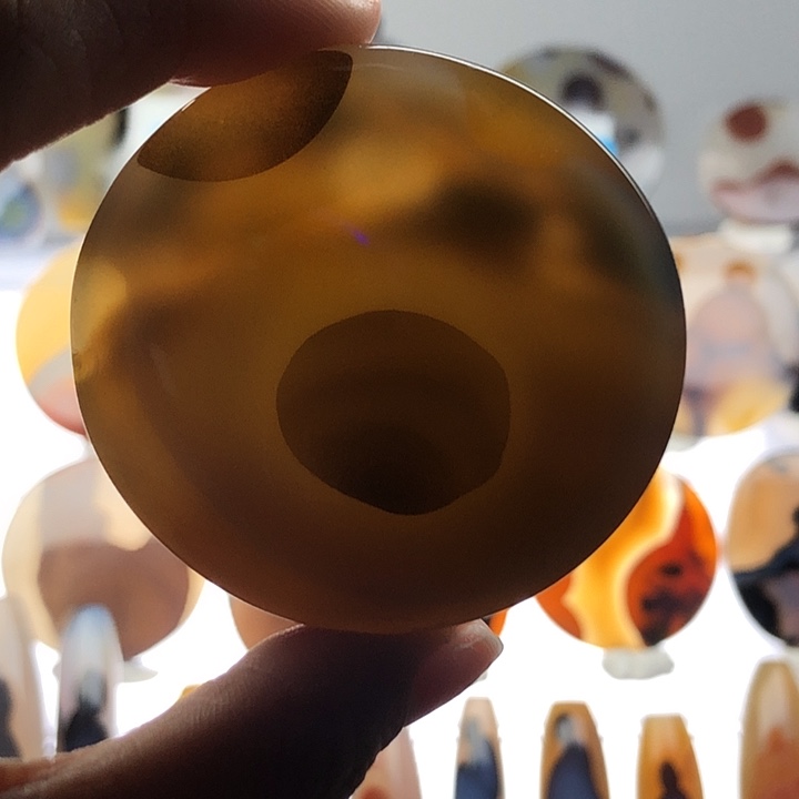 啊***谦玛瑙/玉髓银S925镀金镶嵌珠宝半成品5