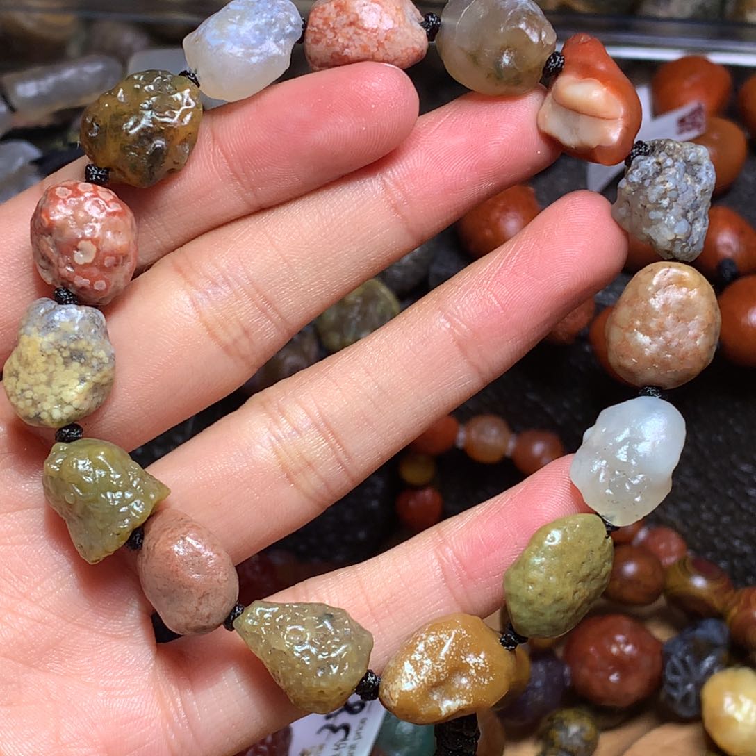 未镶嵌玛瑙/玉髓珠宝半成品