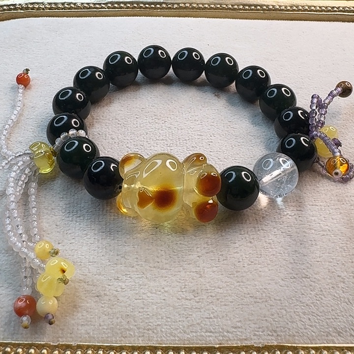 琥珀未镶嵌手链琥珀手串