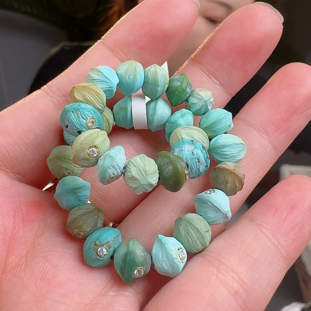 绿松石珠宝奇石未镶嵌