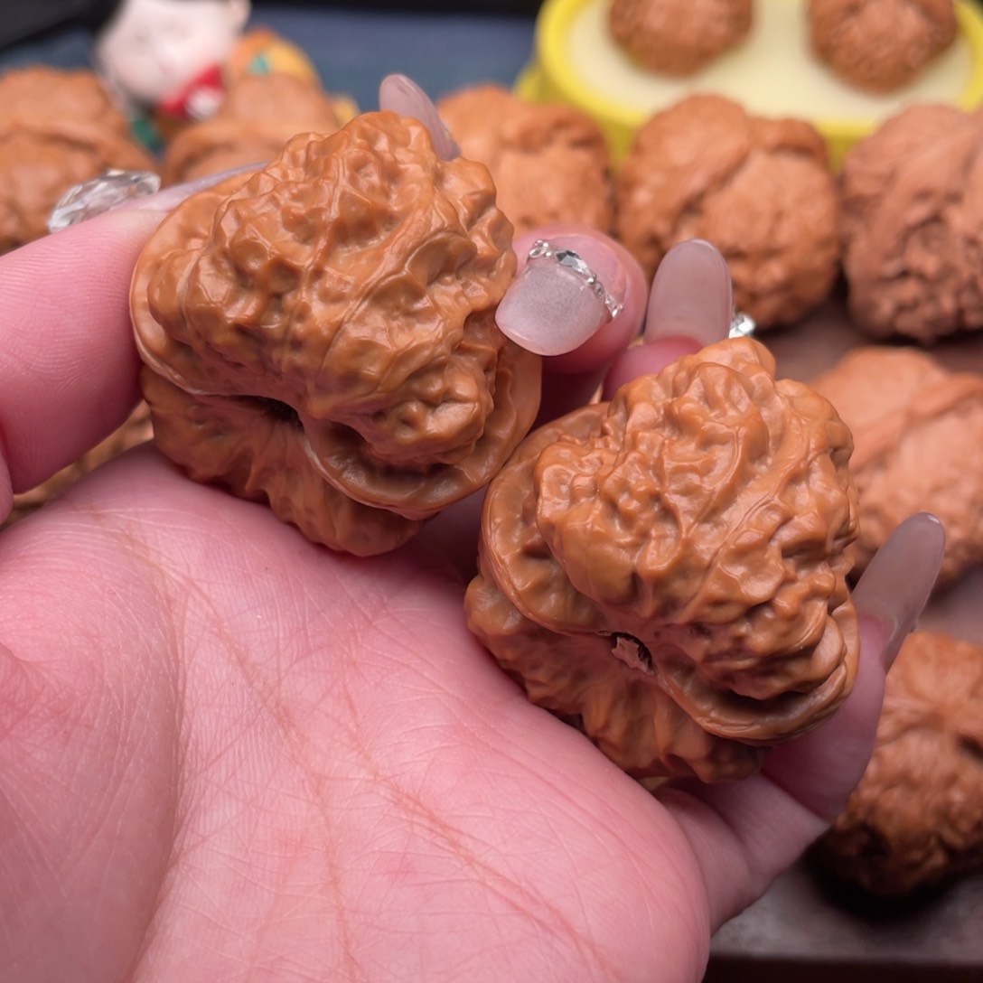 文玩核桃把件全品延庆肌肉蛙38.5