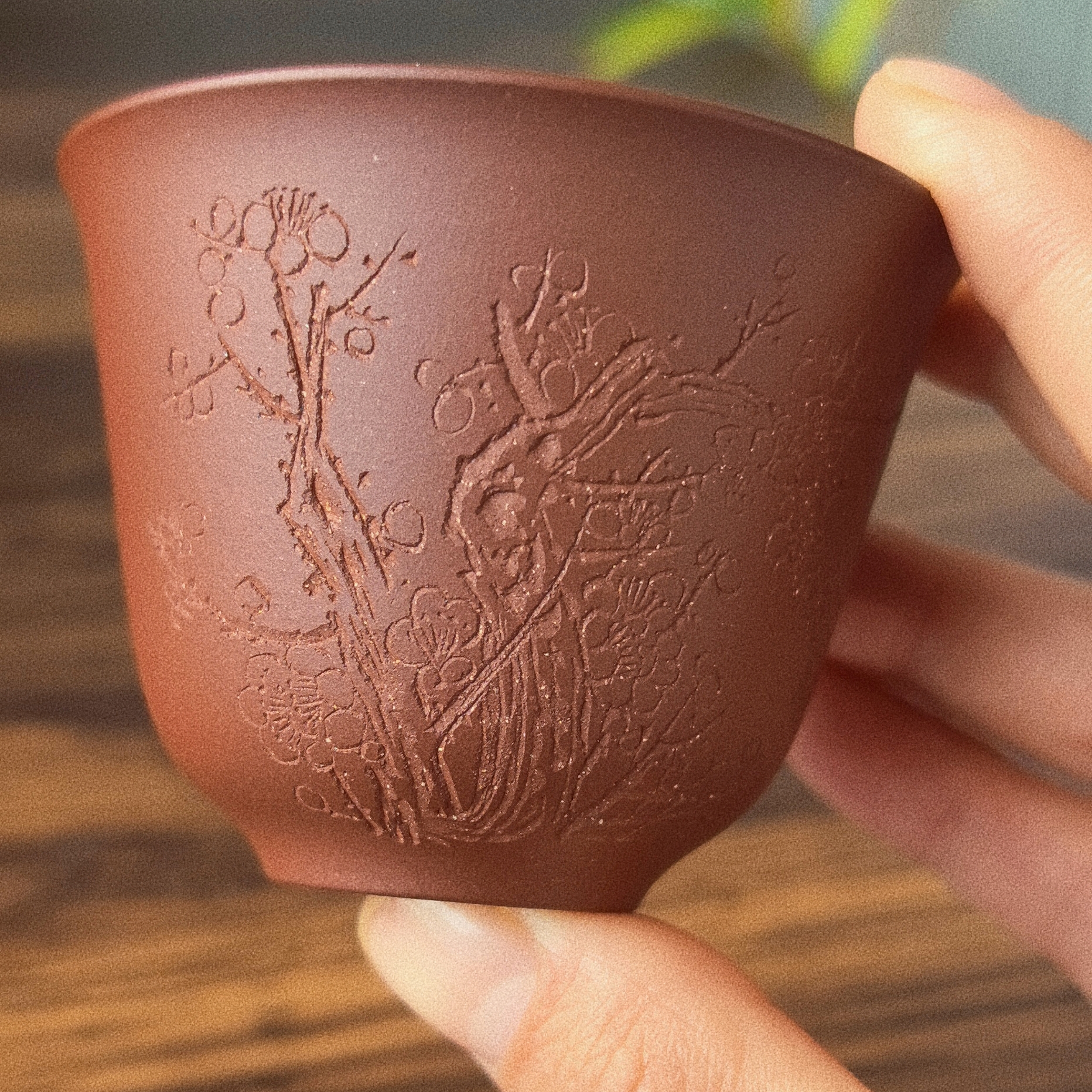 精美刻字梅兰竹菊套杯