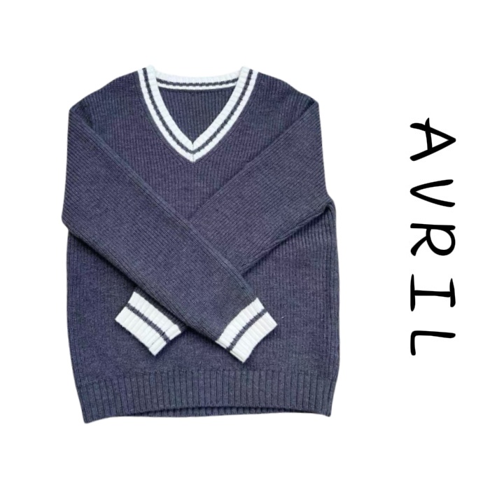 V领毛衣设计师款毛衣针织春秋时尚百搭羊绒54