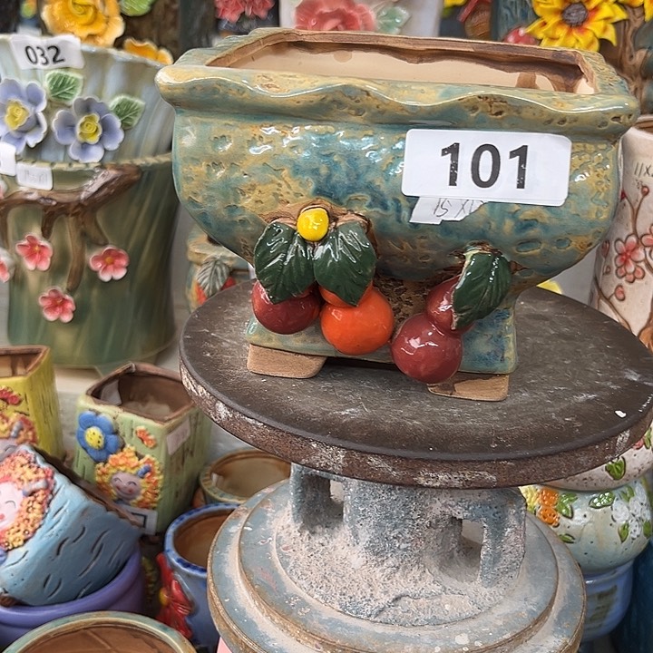 紫砂花盆粗陶材质多肉花盆