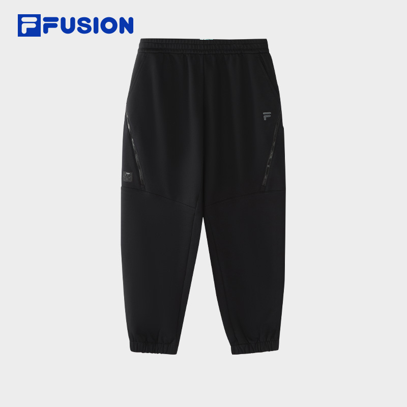 FILA斐乐男裤26年春新款抓绒毛圈宽松舒适收口黑运动裤T11M613603