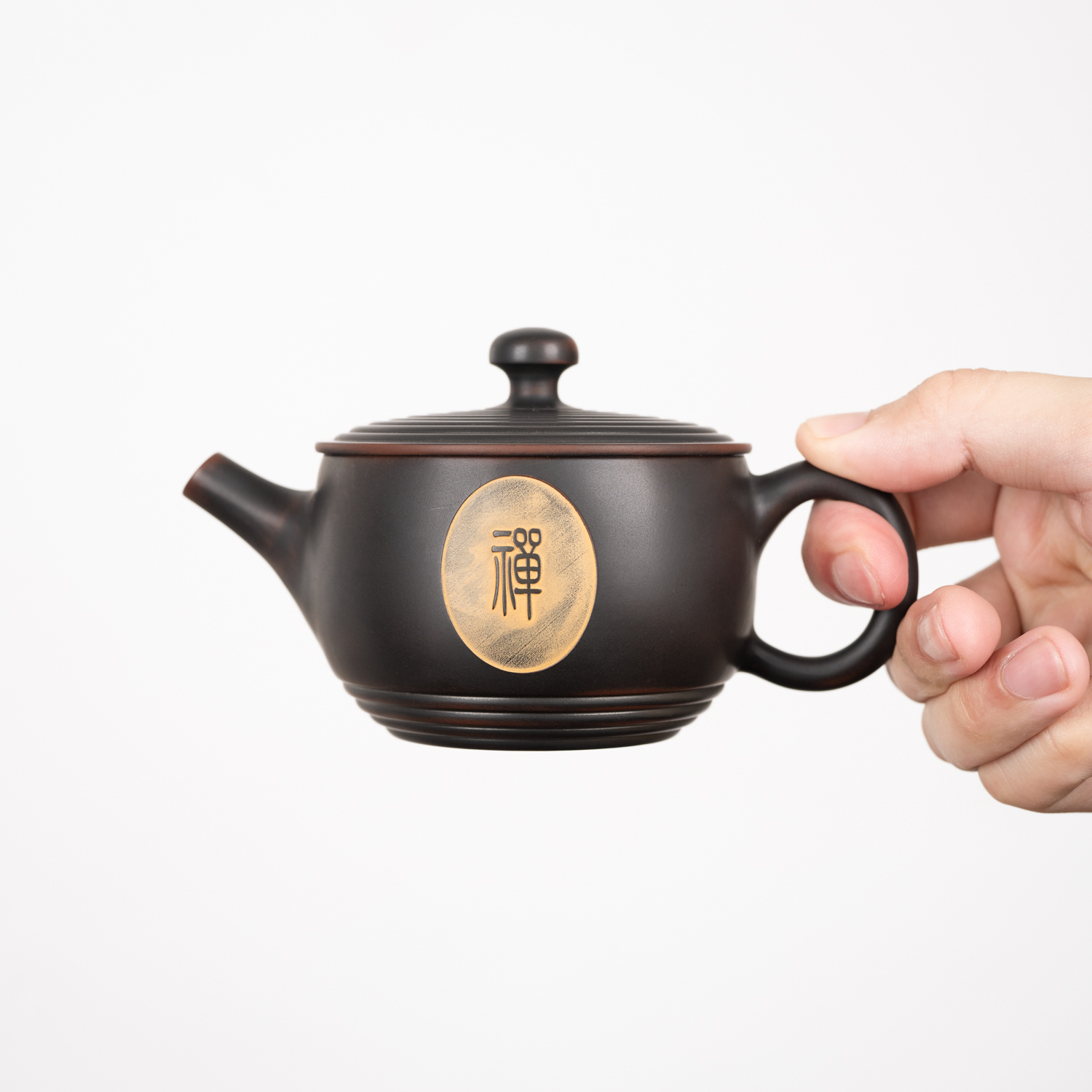 丰收壶 220ml  广西坭兴陶全手工茶具