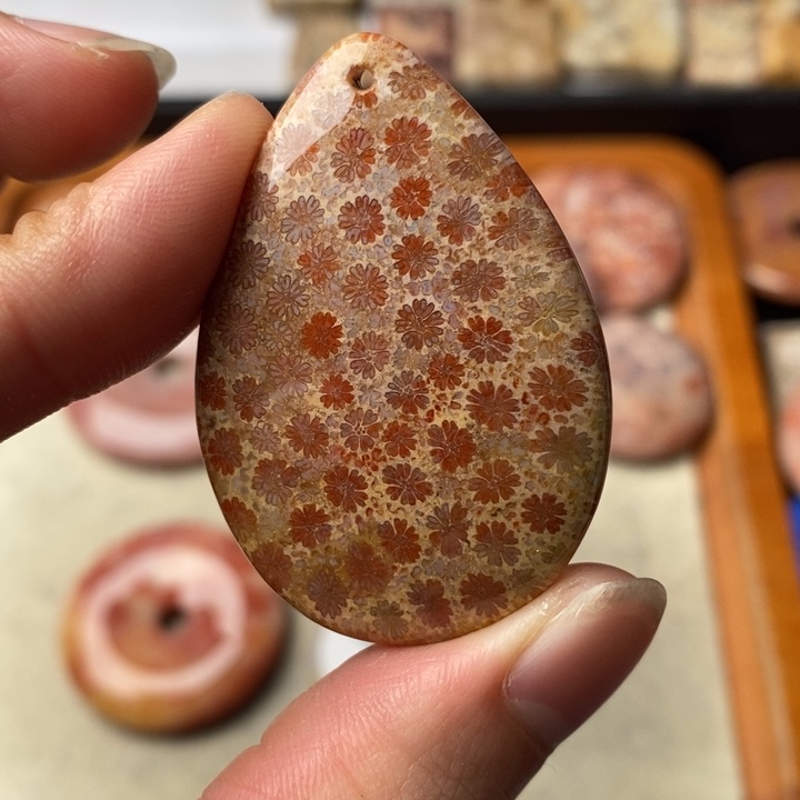 硅化玉颈饰未镶嵌A**我