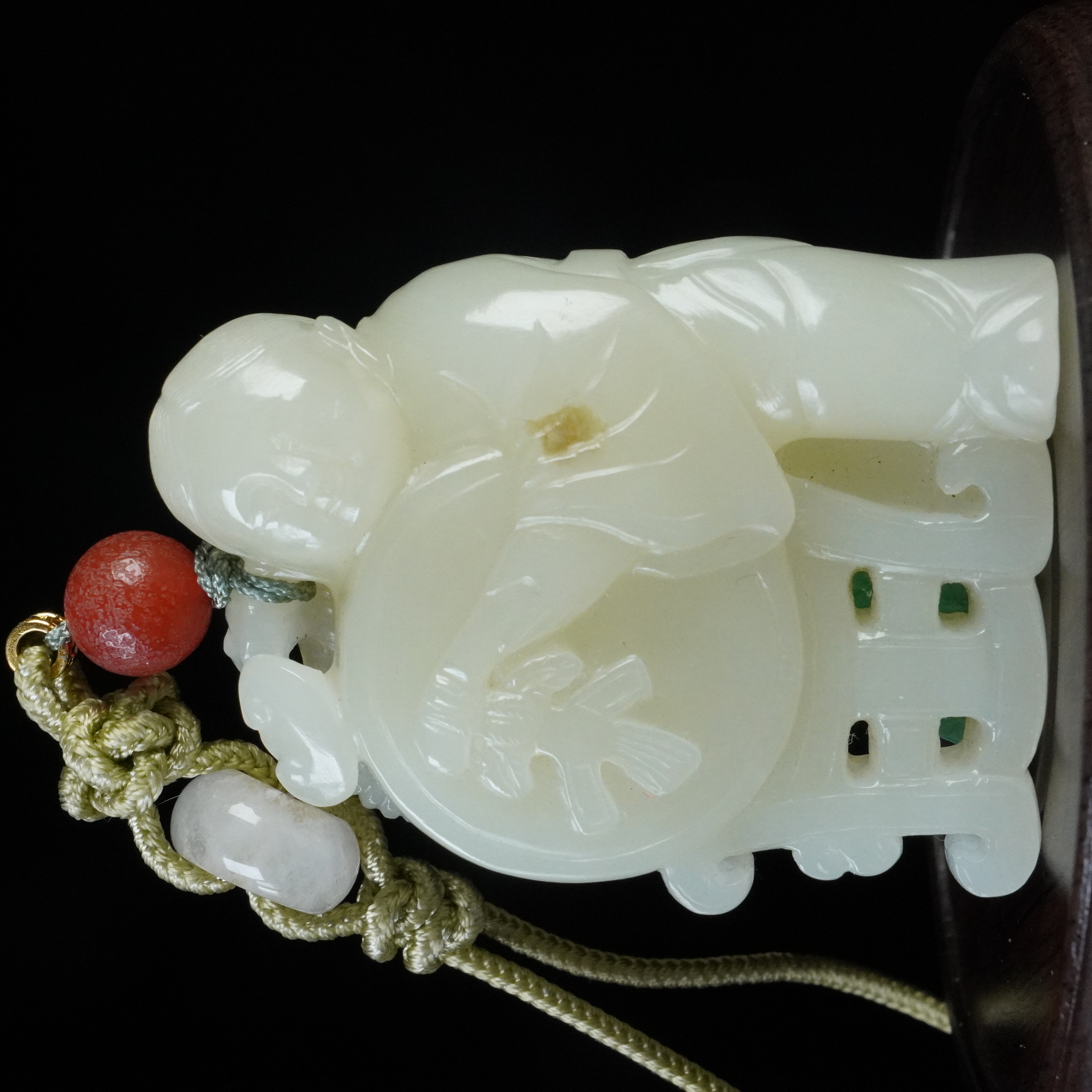 古玉童子把件2506110022