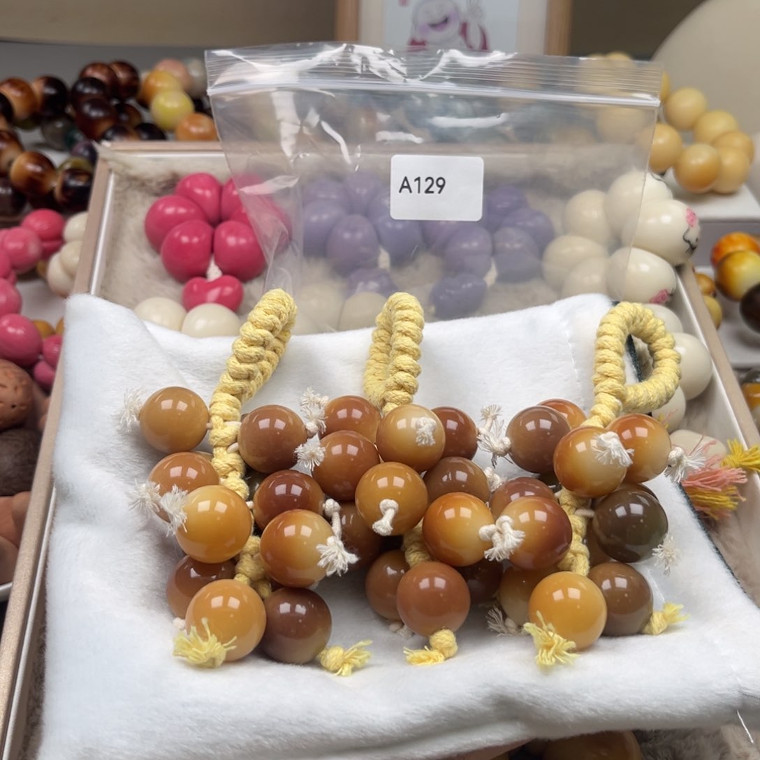 手串菩提根/象牙果A129圆珠挂件18mm通货一串