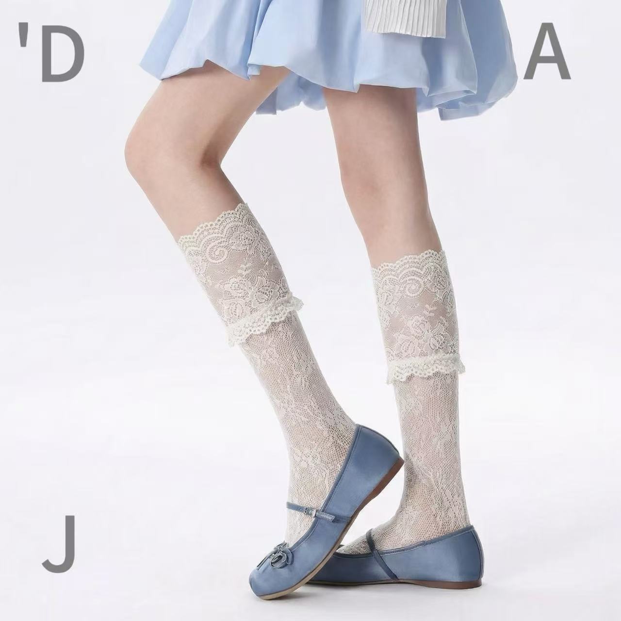 DAJ 洛丽塔公主甜美蕾丝花边中筒袜纯欲感爆棚SW-B1062