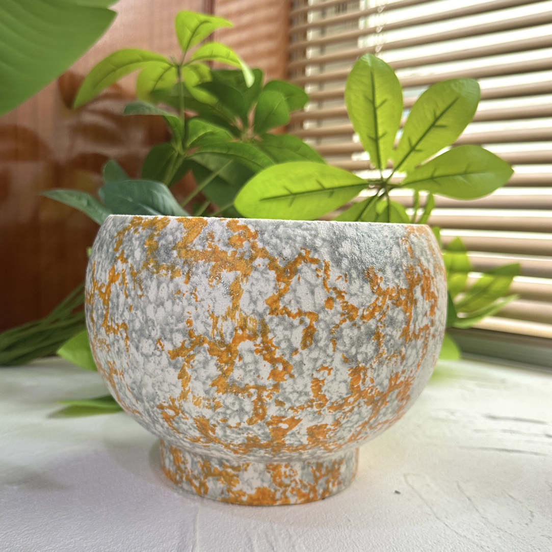 C227高15口17花盆大口径粗陶透气绿植室内花卉盆栽花盆